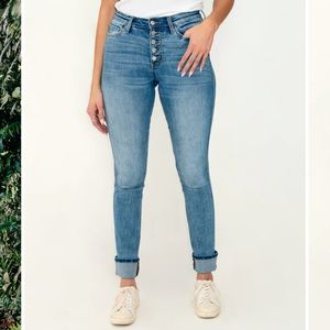 Amalli Talli Brooklyn Tall Button Fly Cuff Jean